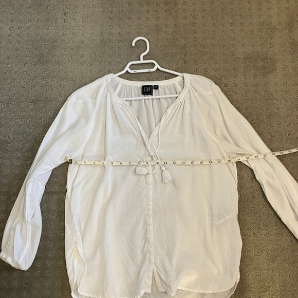 Gap White Cotton Blouse  - XS - Picture 4 of 6